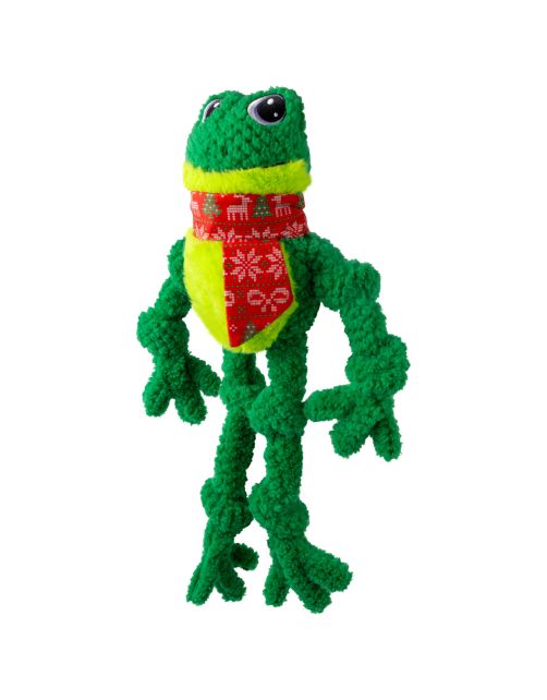 Kong Holiday Knots Frog - Fun Toys - Green