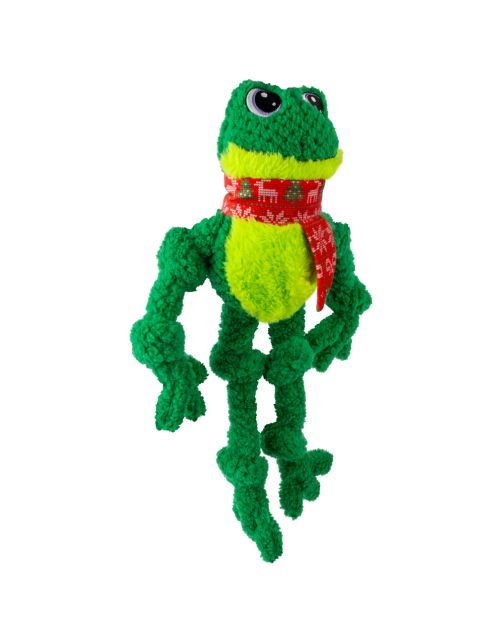 Kong Holiday Knots Frog - Fun Toys - Green